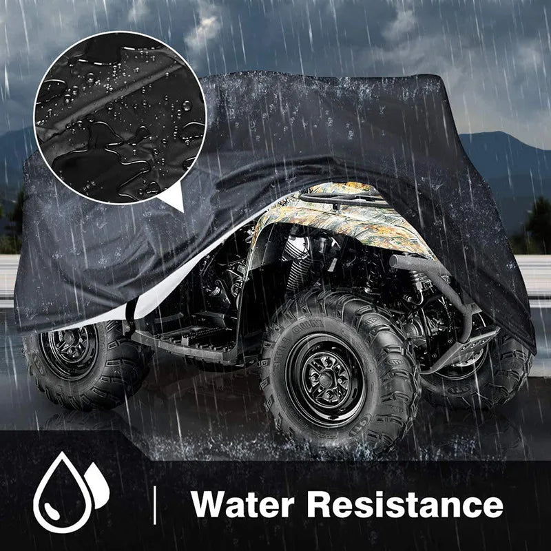 Outdoor Black WaterProof ATV Cover Dust and Snow Protection