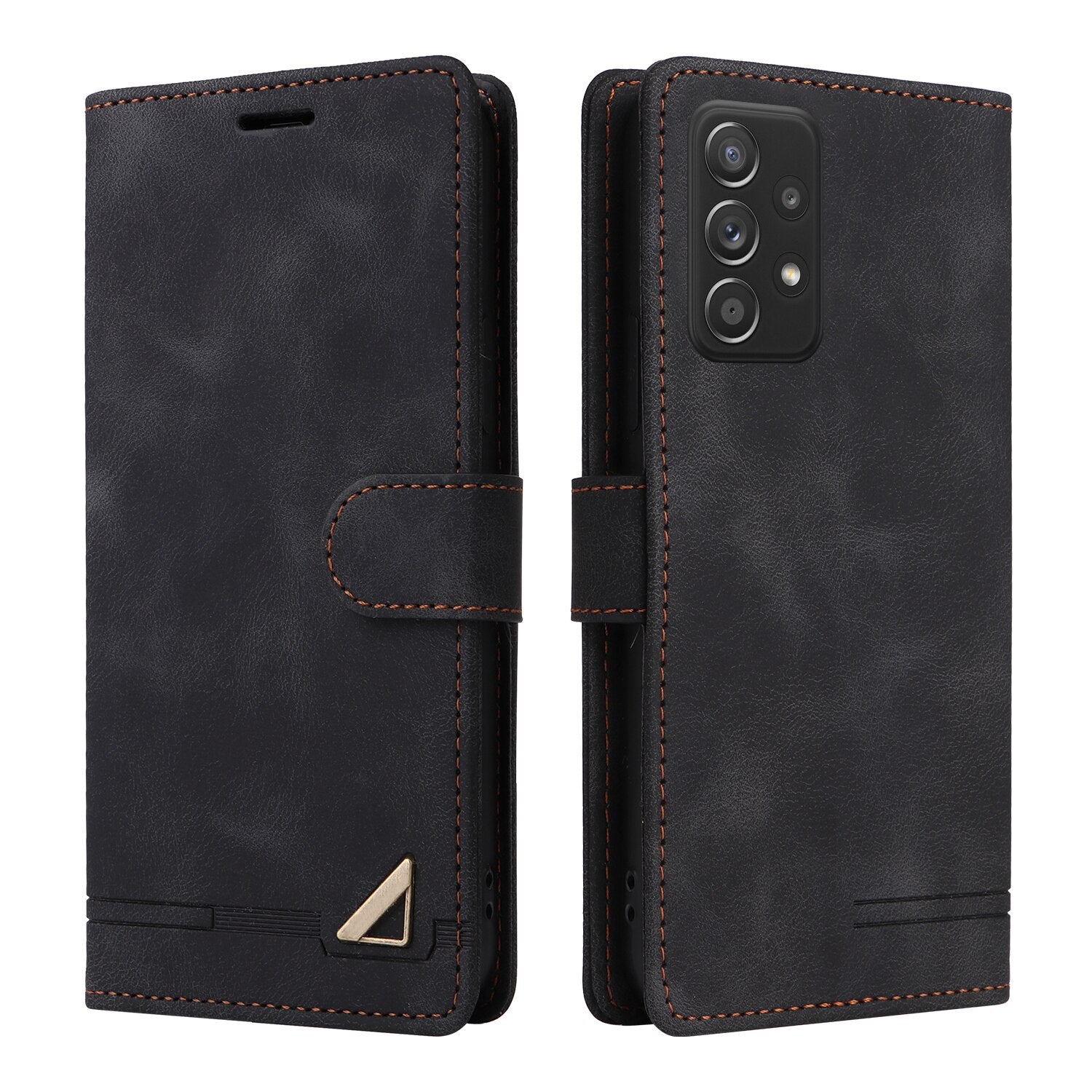 Luxury Leather Flip Case For Samsung Galaxy A02 A52 A72 A12 A32 A02S A03S A33 A53 A73 A22 A13 A14 Wallet Cover With Card Holder
