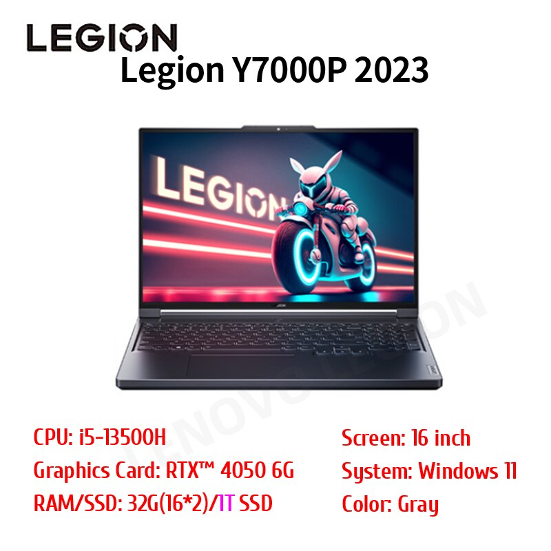 2023 Lenovo LEGION Y7000P Laptop 16-Inch I7-13700H/i5-13500H RTX4060/4050 16G/32GB + 1/2TB SSD 3.2K 165Hz Screen New Notebook PC