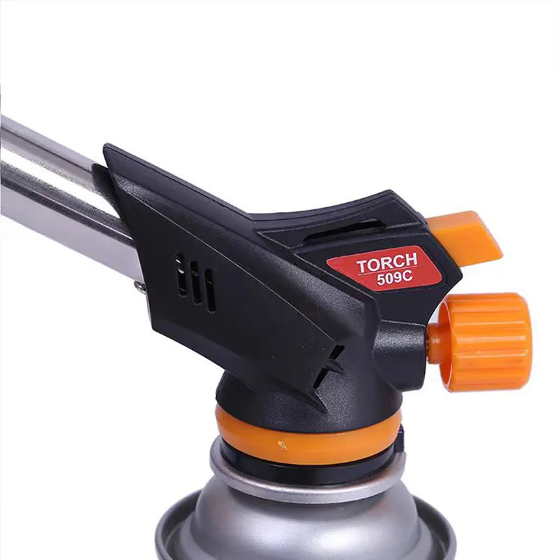 Welding Gas Torch Flame Gun Burner Nozzle Flamethrower Butane Burner Outdoor Camping BBQ Brazing Torch Kitchen Cooking Burner