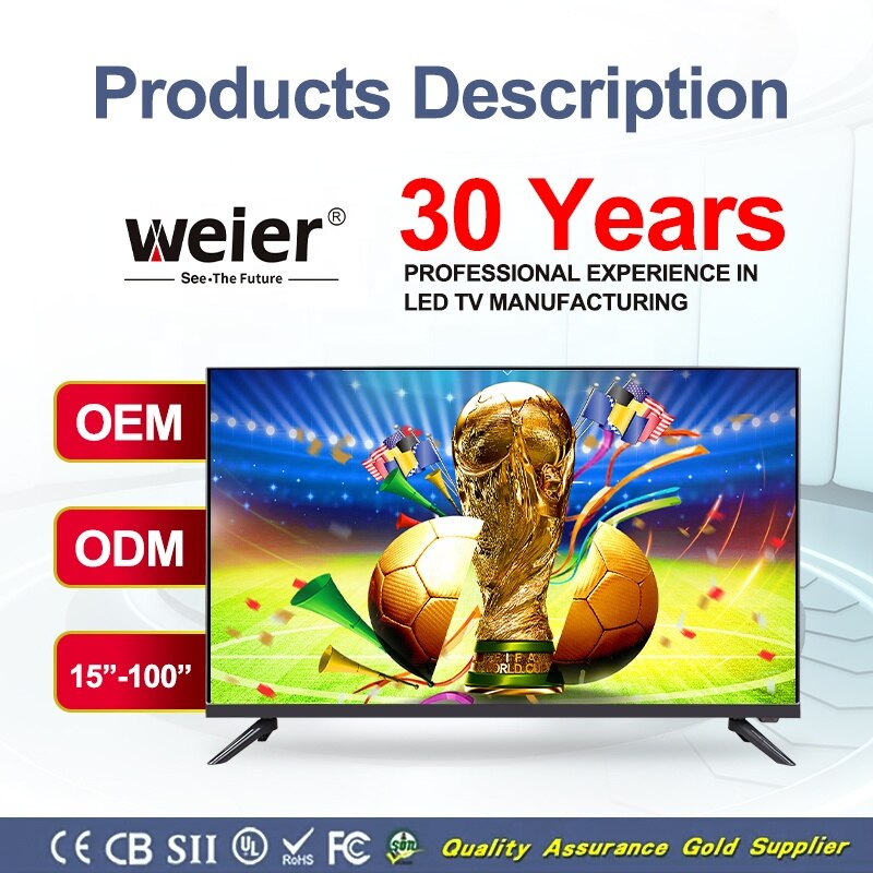 Weier QLED TV 85 inch 8k smart led 65 inch 4K  UHD TV 55 smart TV 43 inch televisions