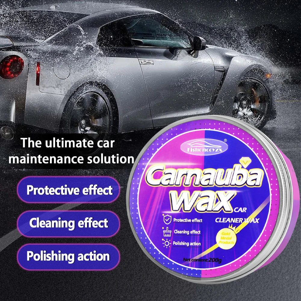 Car Wax Auto Paint Care Carnauba Paste Wax Brazilian Polishing Wax Paste High Gloss Shine Super Hydrophobic Coating Glazing