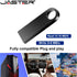 JASTER USB 2.0 Flash Drives Metal 64GB Free logo Black 32GB Pen drive 16GB Memory stick Free key chain U disk 8GB 4GB For Laptop