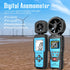 Aicevoos Digital Anemometer Handheld Wind Speed Meter Wind Power Temperature Humidity Measurement Air Volume Tester
