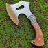 Multifunctional Fire Axe Wooden Handle Camping Tree Cutting and Logging Viking Battle Axe Chopping Bone Axe