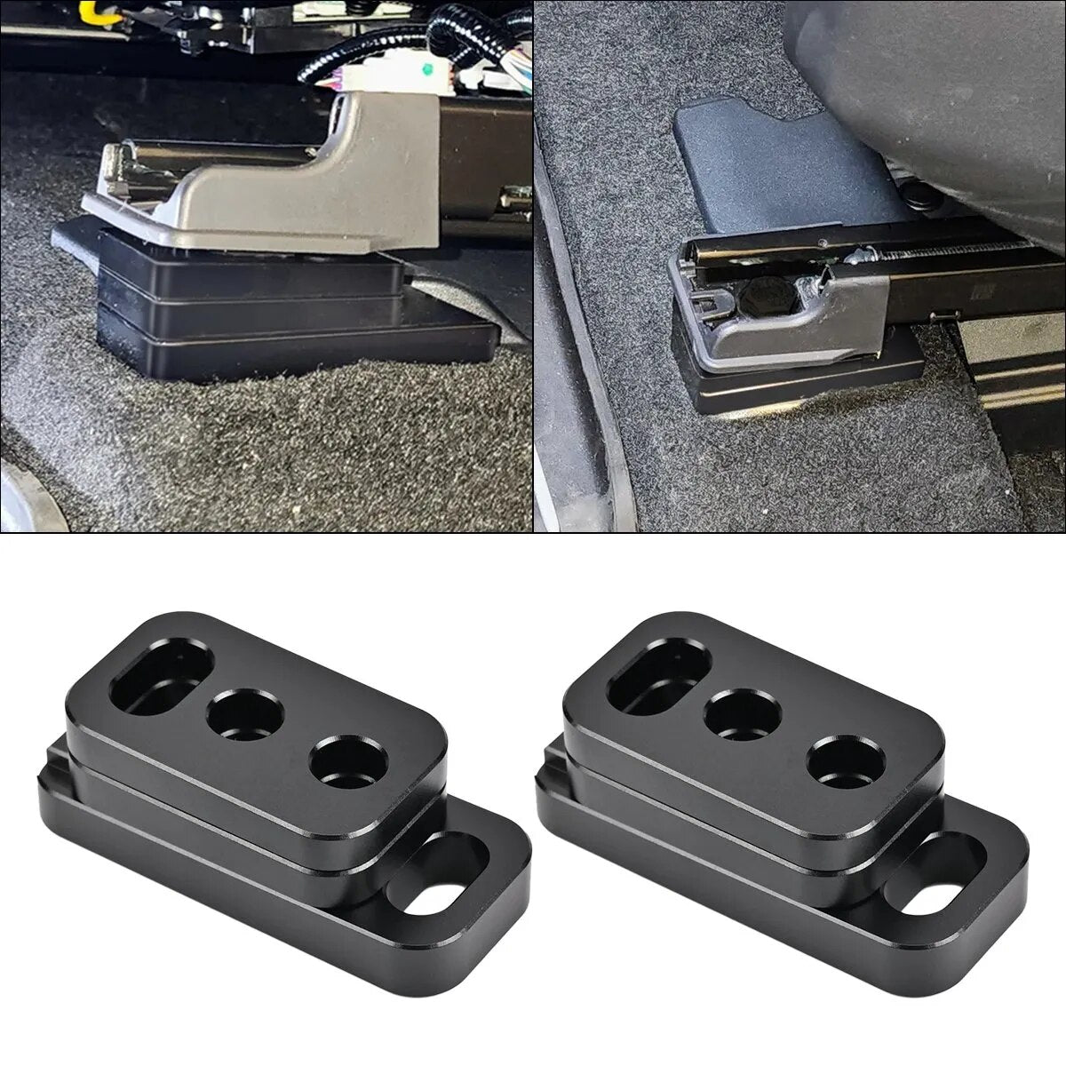 Two Pairs Car Front Seat Jackers Auto Accessories For Toyota Tundra 2022 2023 Aluminium Alloy Seat Spacers Lift