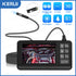 KERUI Dual&Single Lens Endoscope Camera with 1080P 4.3" IPS Screen IP67 Waterproof Car Pipe Inspection Borescope 2600mAh