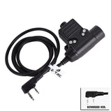 Military Headset Adapter U94 PTT  Icom / Kenwood / Midland / Motorola Talkabout / Mobile Phone Tactical Headset PTT Plug
