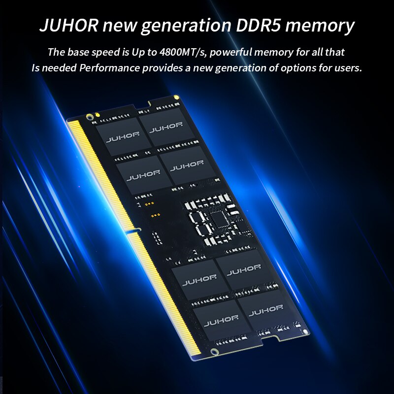 JUHOR Memoria Ram DDR5 8GB 16GB 4800MHz 8GBX2 16GBX2  5600MHz  So-DIMM Laptop Gaming Memory Ram