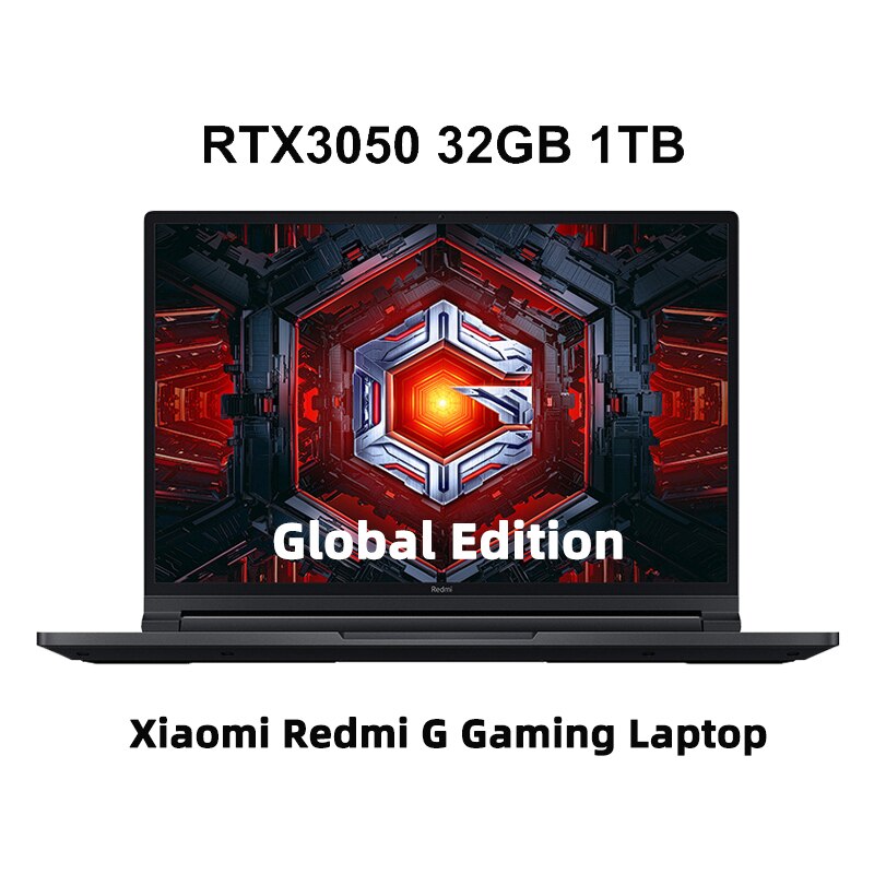 Xiaomi Redmi G Game 16Inch Laptop i5-12450H/i7-12650H RTX3050 16GB DDR5 512GB SSD 2.5K 165Hz Screen Game Notebook PC New