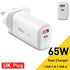 Essager 65W GaN USB Type C Charger For Laptop PPS 45W 25W Fast Charge For Samsung QC3.0 PD3.0 For iPhone14 13 Pro Phone Chagers
