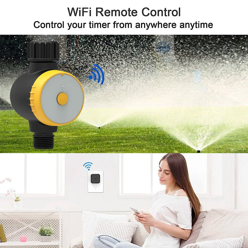 NEW Arrivals Garden Smart Water Timer IP55 Wifi Sprinkler Hose Timer Automatic Drip Irrigation Watering Timer Controller Valve