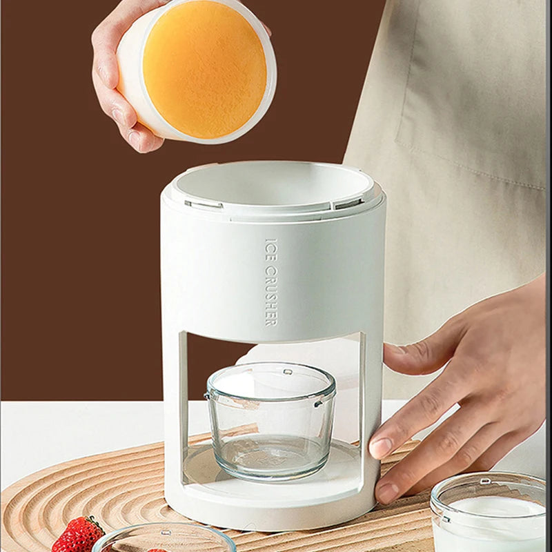 Portable Ice Manual Smoothies Blenders Fast Gadgets Hail Ice Crushing Machine Ice Crusher Ice Shaved Ice Kitchen Tools Breaker