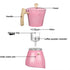 Moka Pot Italian Coffee Machine Espresso Aluminum Geyser Coffee Maker Kettle Latte Stove Classic Coffeeware Barista Accessories