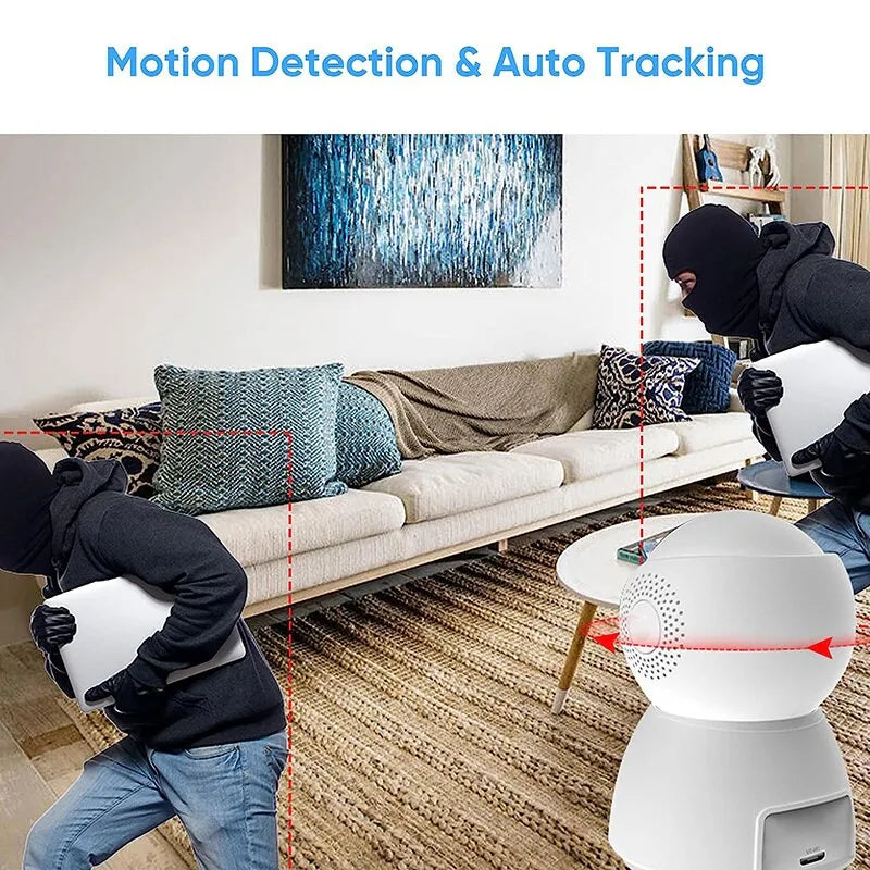 FHD Wireless WIFI PTZ Camera IP CCTV Security Protector Surveillance Camera Smart Auto Tracking Baby Monitor with Google Alexa