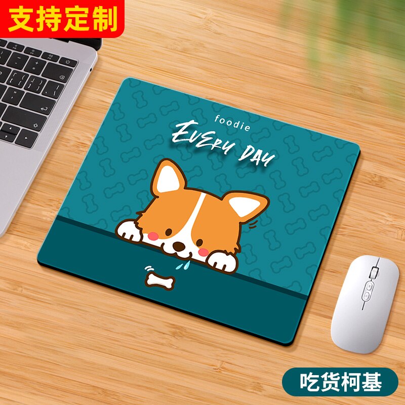 Office family computer desks mini cartoon cute dog mouse pad desk pad desktop mouse pad mouse pad gaming