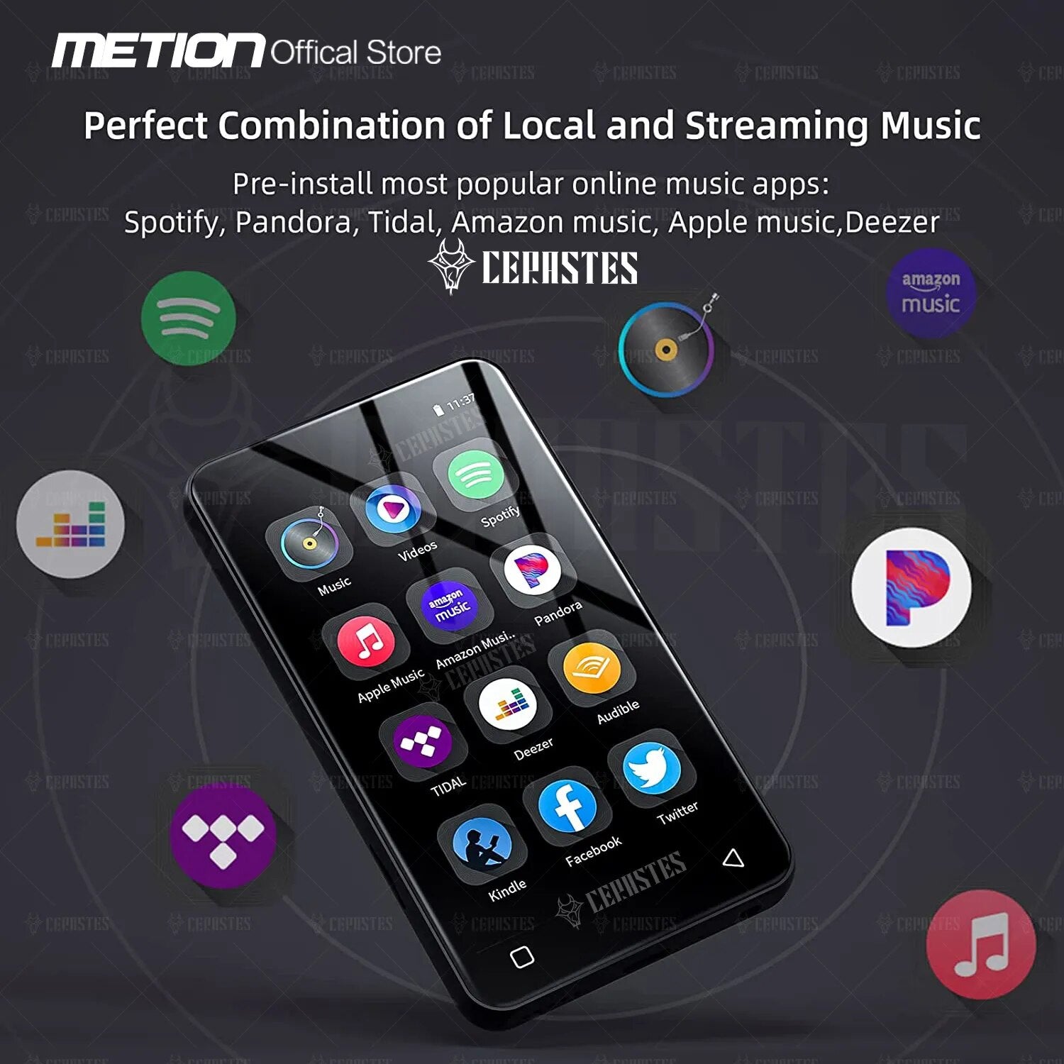 2023 NEW WiFi MP4 Player Bluetooth MP3 Player HiFi Sound Music Walkman Spotify Player/Pandora/Tidal/Deezer/ Support Max 1TB MP5