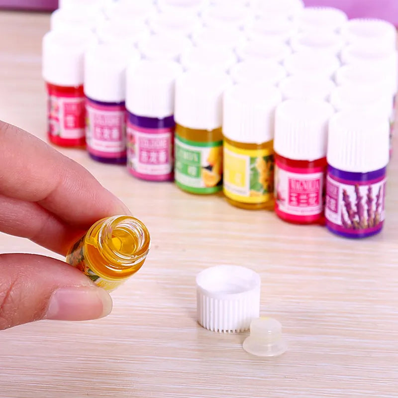 12pc Water Soluble Essential Oil Relieve Stress Aromatherapy Essential Oil For Diffuser Incense Burner Rose Lily Fragrance Oil