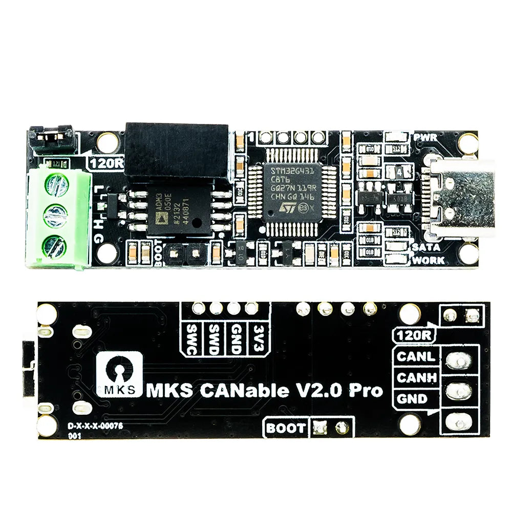 Makerbase CANable 2.0 USB to CAN adapter analyzer CANFD slcan SocketCAN CANdleLight klipper