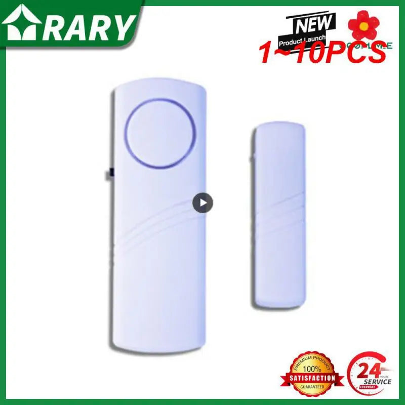 1~10PCS Simple Anti-theft Door And Window Alarm Home Wireless Security Alarm Magnetic Triggered Door Alarm For Home Security