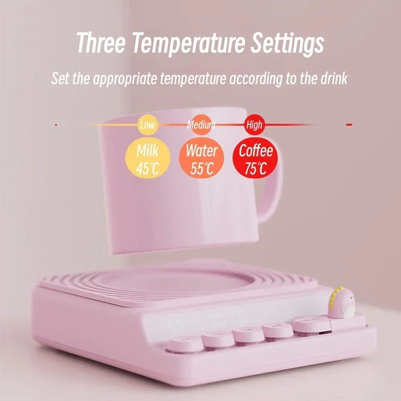 Electric Coffee Mug Warmer Heating Coaster Warming Pad for Tea Water Milk 3 Temperature Adjustment Drink Food Heater 220V