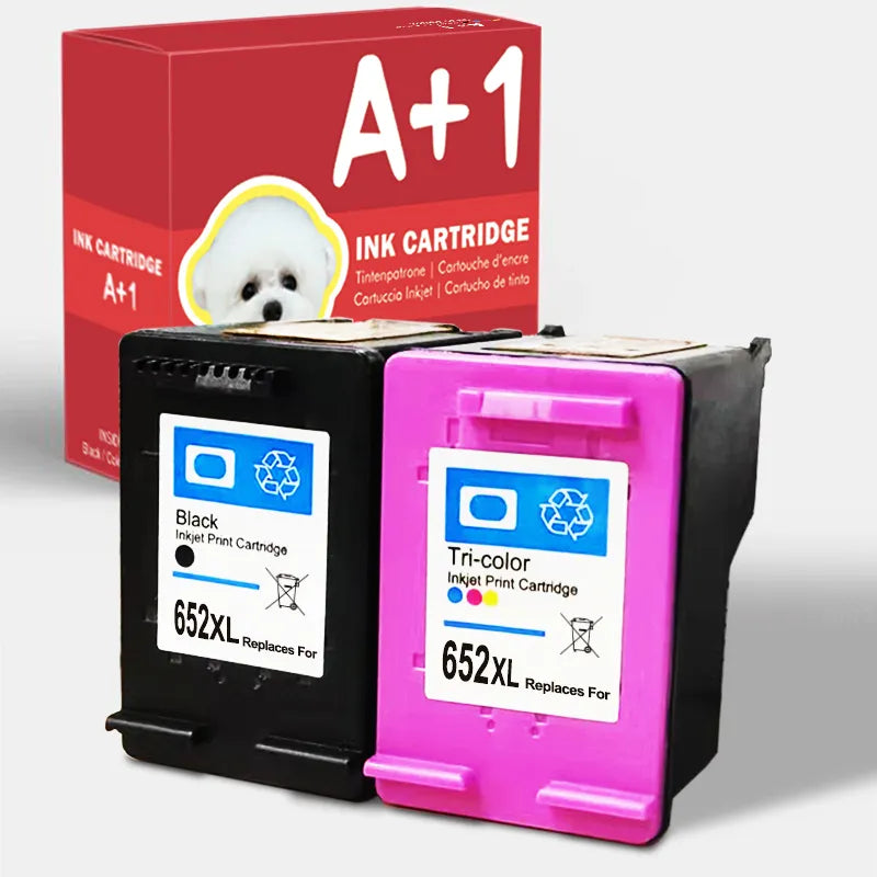 A+1 Remanufactured forHP 652 652XL for HP652 Ink Cartridge Replacement Deskjet 1115 1118 2135 2136 2138 3635 3636 3638 3838 3835