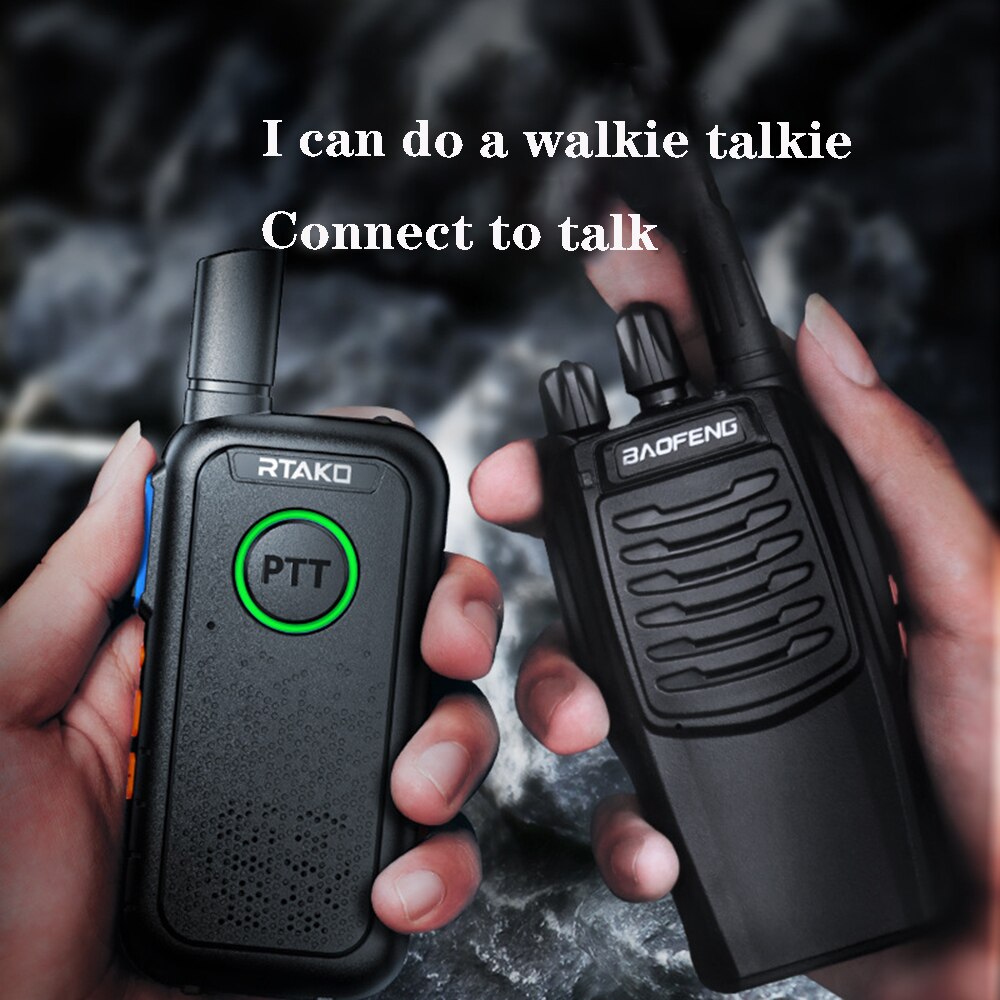 2 PCS/pack hotel construction site civil micro ultra-thin wireless handheld outdoor high-power mini mini walkie-talkie  5km-10km