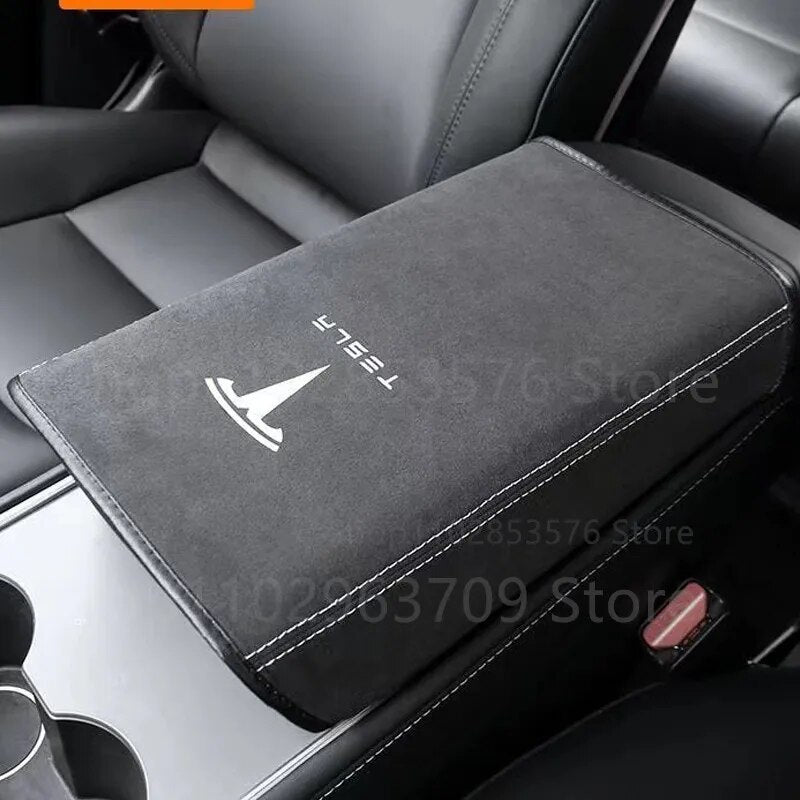 Car Central Control Armrest Box Protective Cover For Tesla Model 3 Model Y Interior Supplies Tesla Model Y 2023 Car Accessories