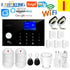 Wifi GSM Alarm System 433MHz Home Burglar Security Alarm Wireless Wired Detector RFID Touch Keyboard Temperature Humidity Alexa