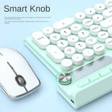 Wireless keyboard and mouse set Charging office mute key and mouse set