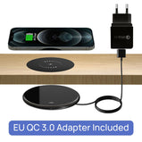 KPON Invisible Wireless Charger Hidden Long Distance Wireless Phone Charger Under Desk QI 10W Furniture Wireless Charging Pad