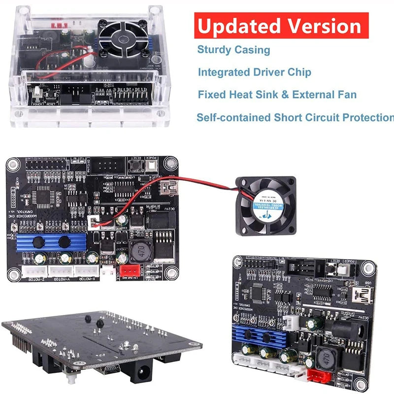 GRBL 1.1 USB Port CNC Engraving Machine Control Board 3-Axis Integrated Driver, Offline Controller For 2418,3018 Laser Machine