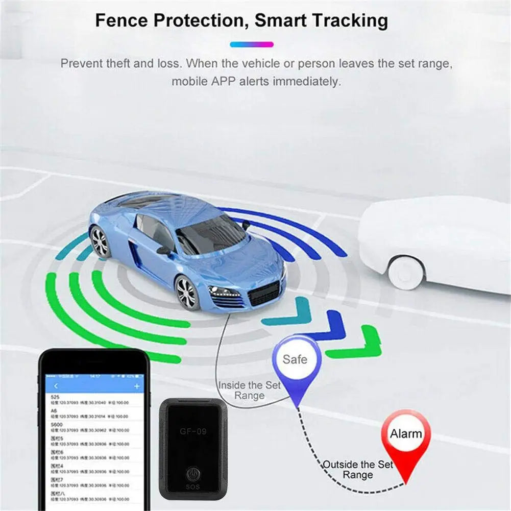 Mini GF-09 GPS Car Tracker Anti Theft Loss Booking Vehicle Tracking Instrument Strong Magnetic Mount Message Locator Positioner