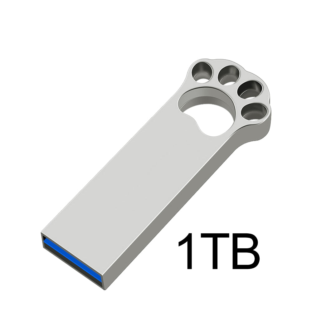 New Pen Drive 2TB Metal High Speed Usb 3.0 Pendrive 1TB TYPE C Silver Cle Usb Flash Drives 512GB Memoria Usb Stick Free Shipping
