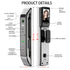 3D Face Recognition Smart Door Lock Security Camera Wifi Tuya APP Remote Control Voice Real-time Intercom Digital Electronic