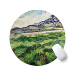Wheatfields Under A Clouded Sky Van Gogh Mouse Pad Office Computer Non-Slip Thickened Surface for The Mouse Personalized Deskpad