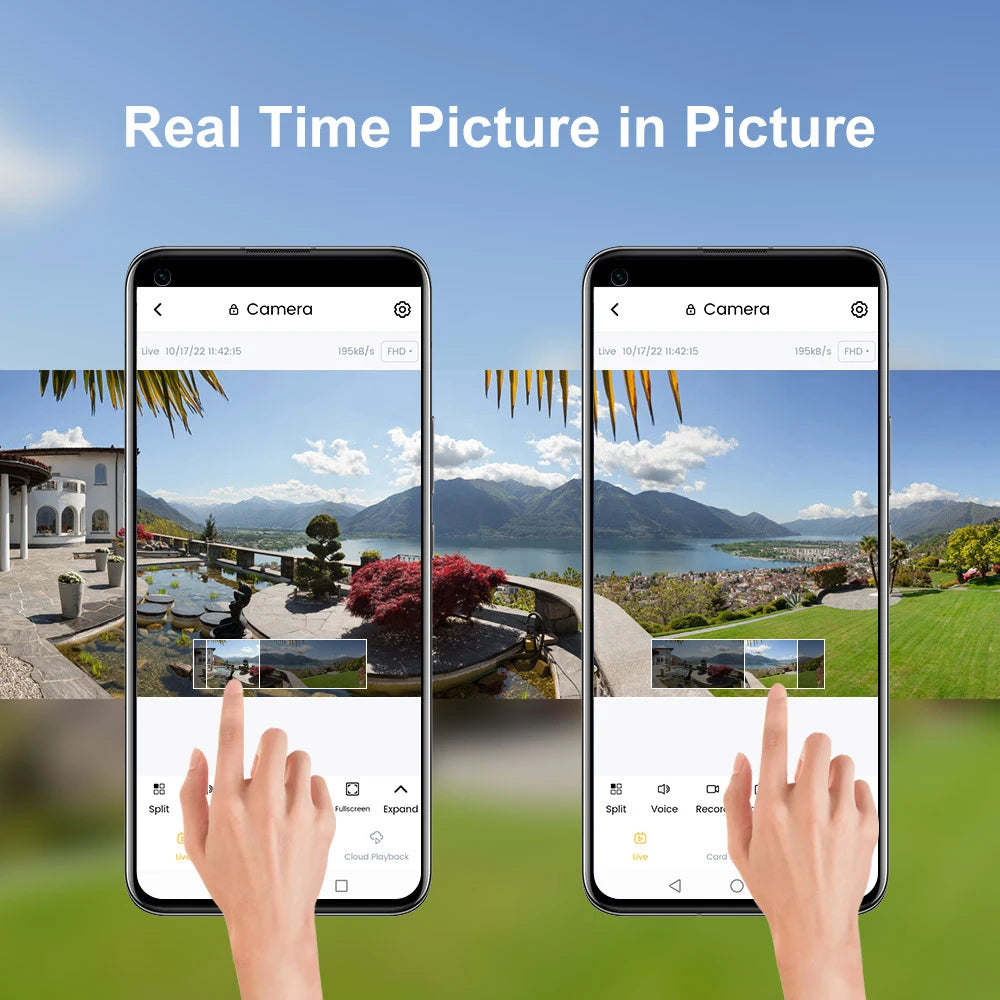 WIFI panoramic camera POE Security Camera System Home Outdoor IP Camera in 180° Viewing Angle Human Detection Color Night Vision