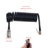 3/5/7/10/15m Recoil Flexible Air Hose Compressor Fitting Tire Inflatable Tube with Quick Air Chuck & fast connect female