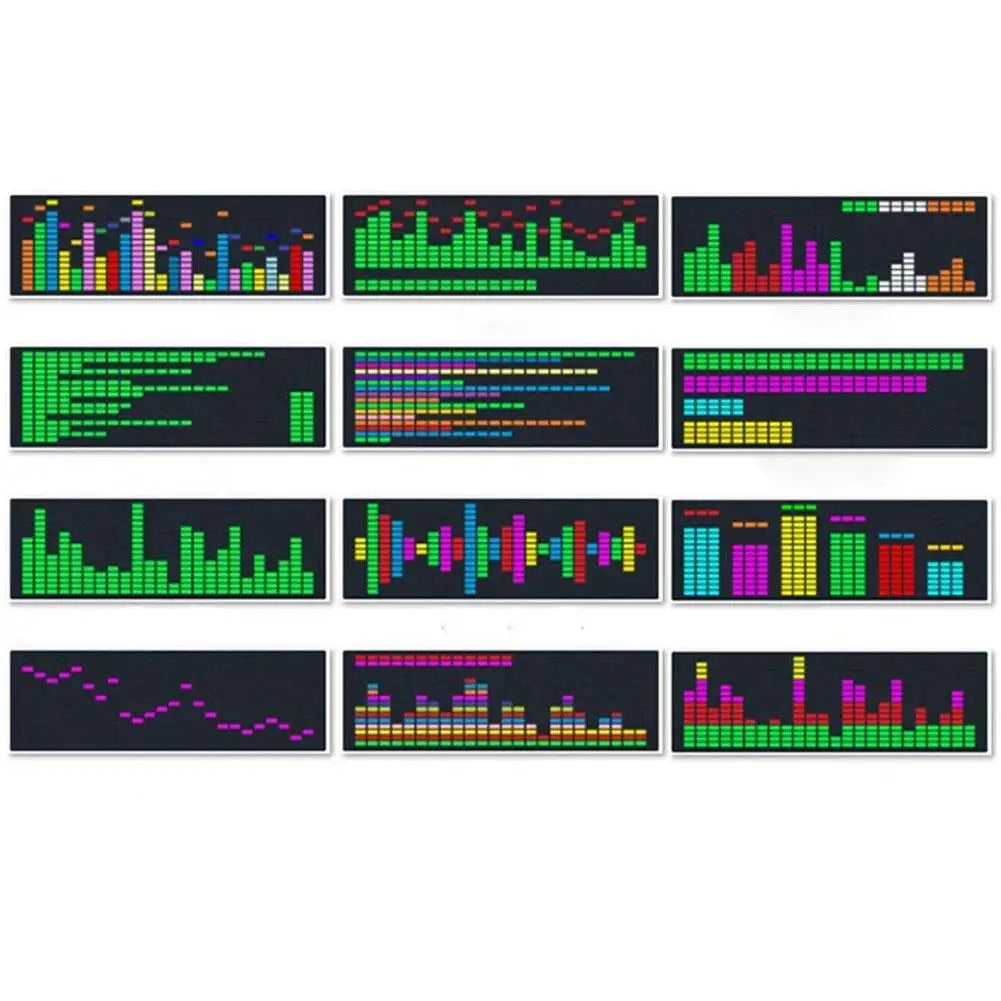 Color LED Music Spectrum Display Tool Spectrum Analyzers VU Meter RGB Audio Level Display Board Wire Control + Voice Control