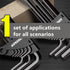 Allen Key Set With an afterburner L Wrench Kit For Allen Screw 9PCS Long Arm Hex Key Set 1.5mm To 10mm Hexagon Spanner Hand Tool