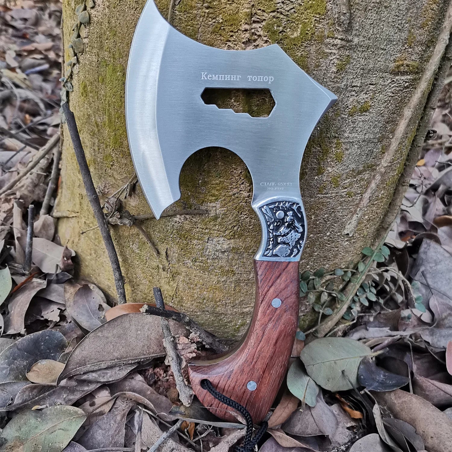 DB Axe Garden Tool - Compact Camping and Survival Hatchet with Sheath Tomahawk Army Outdoor Hunting Camping Survival Machete Axe