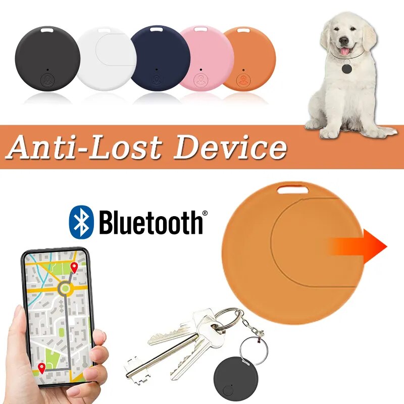 Mini Locator Tracker Mini Dog Pet Smart Finder Device Bluetooth 5.0 GPS Tracker Wallet Kids FGPS Lockers for IOS Android Phone
