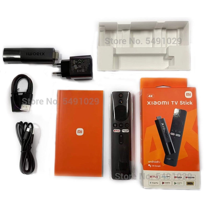 Global Version Xiaomi TV Stick 4K Android 11 Portable TV Dongle 2GB RAM 8GB ROM BT5.0 DTS Surround Sound