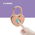 Heart Shape Fingerprint Padlock Locker Lock USB Rechargeable Gym Locker School Bag Lock