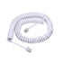 RJ9 Coiled Telephone Wire 6FT Curved Telephone Landline Phone Handset Handle Line Cable 4P4C 6Ft/1.85m