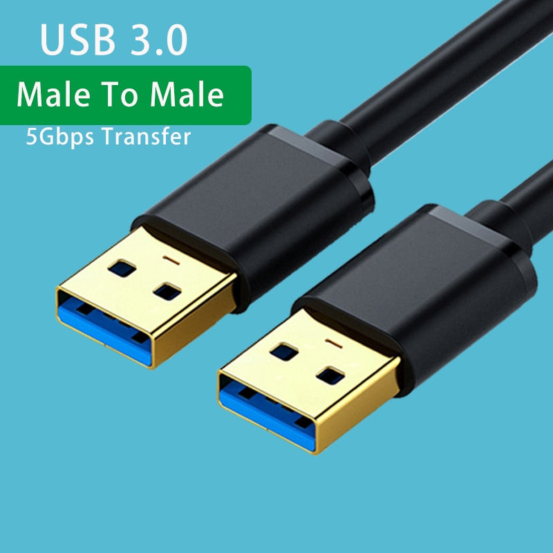 5m-0.5m USB3.0 Extension Cable For Smart TV PS4 Xbox One SSD USB To USB Cable Extender Data Cord USB 3.0 2.0 Fast Transfer Cable