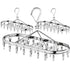 10/18/32 Clip Stainless Steel Drying Basket Multifunctional Hangers for Clothes Underwear Drying Rack Multiple Clip Socks Hanger