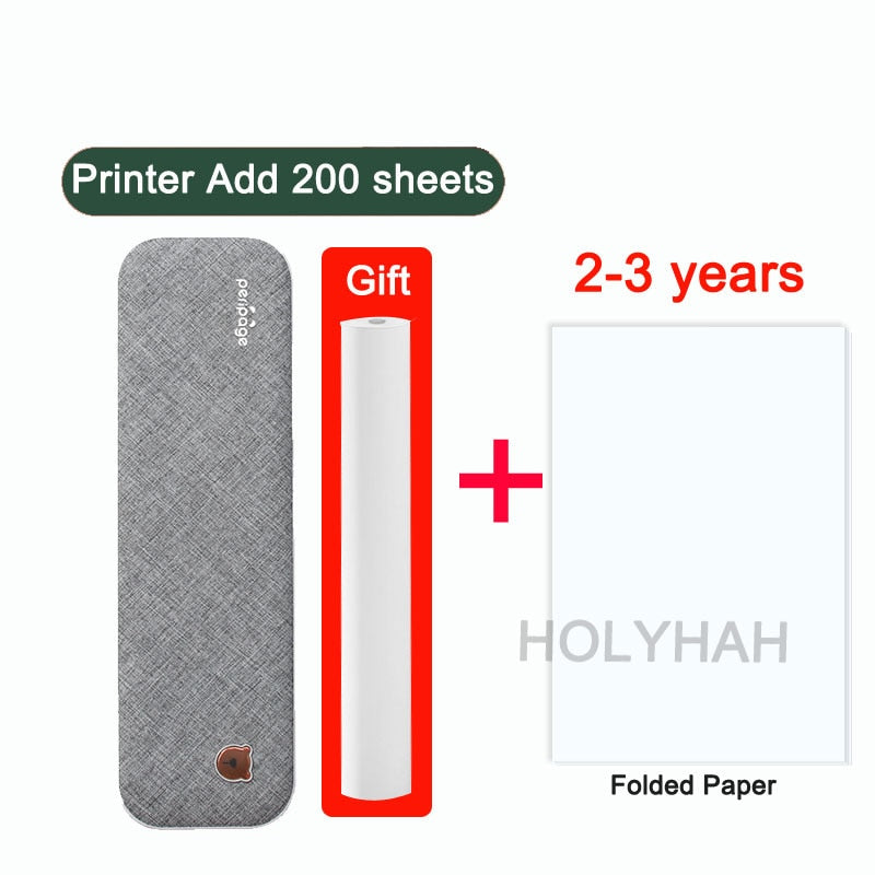 Easy Carry Wireless Portable HD Thermal Peripage A4 Printer Machine for Travel Business Office Work Homework PC Mobile Phone