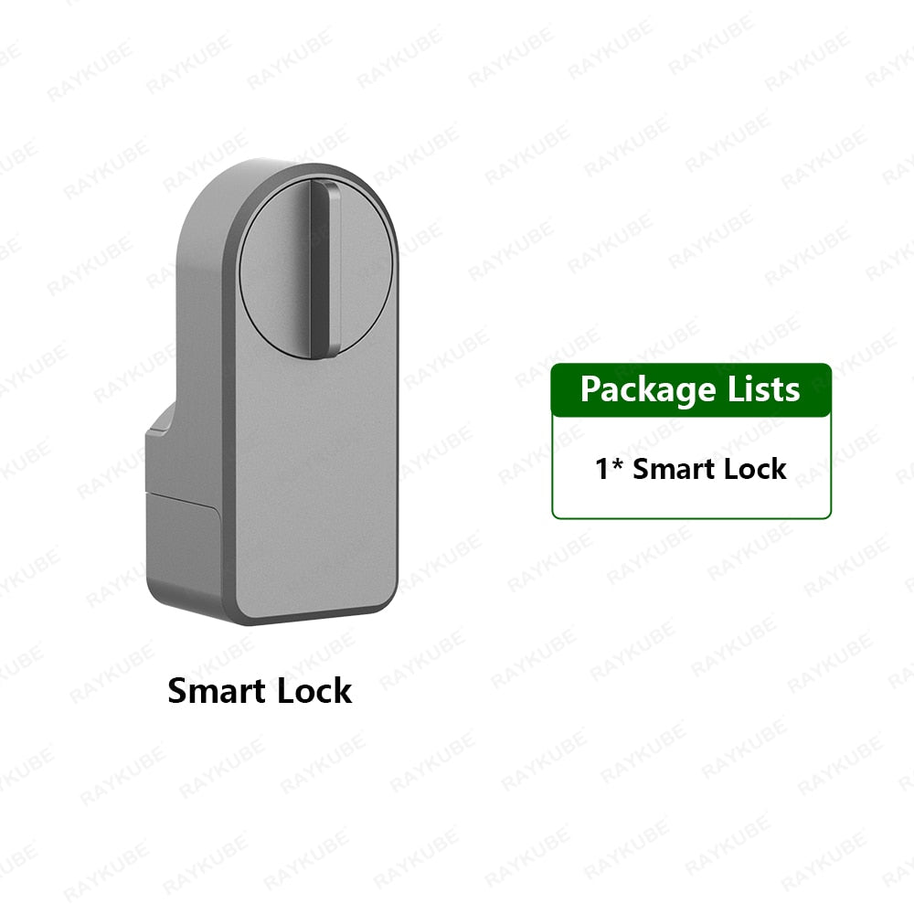 RAYKUBE A1 Pro Max Tuya BEL Smart Door Lock Set with Fobs/ Keypad/ Smart Key Tuya Remote Unlock Work with Alexa Google Assistant