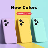 Poco X5 Pro Case Original Liquid Silicone Full Protection Soft Cover For Poco X5 Pro Poco X 5 Pro X5Pro Pocox5 Pro 5G Phone Case